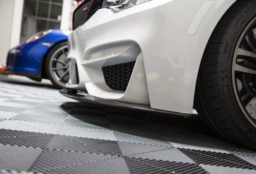 Two Car Garage with Swisstrax Floor Tiles Installed