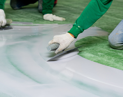 Installing epoxy coating onto garage floors