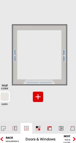 Screen Print of Design Application Step 3, Add Doors and Windows