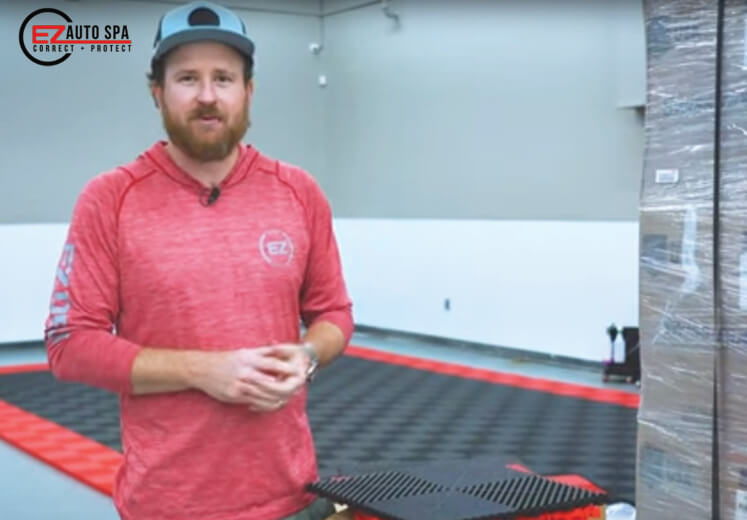 Photo of Man standing on Swisstrax Flooring