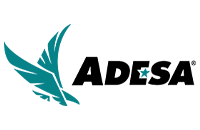 Linked text logo reading 'Adesa'