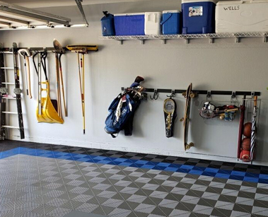 Finished garage - Swisstrax Garage Flooring