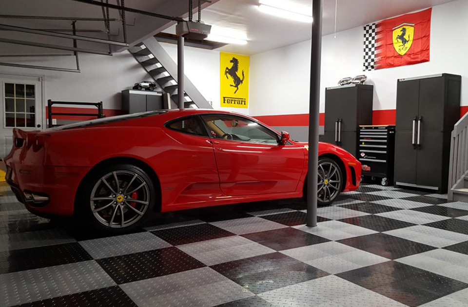 Swisstrax Checkerboard Garage Tile Floor 