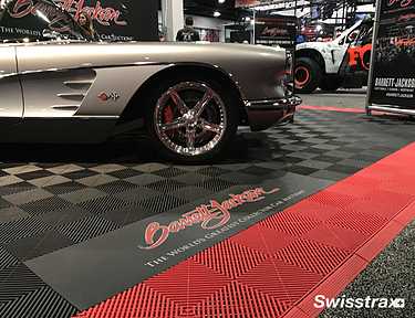 Barrett Jackson Show Flooring from Swisstrax