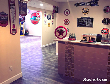 Flooring for Man cave and bar in basement